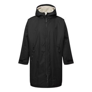 TriDri Unisex Adult Waterproof Changing Robe / Black/Natural